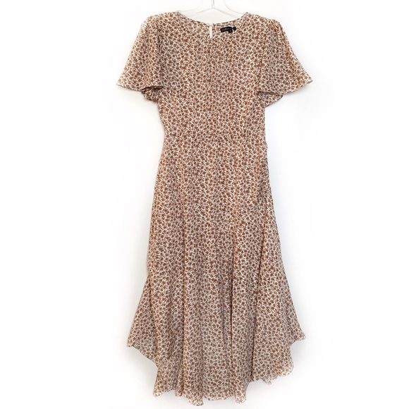 Asymmetrical Midi Dress Cream/Chai - Picture 5 of 8